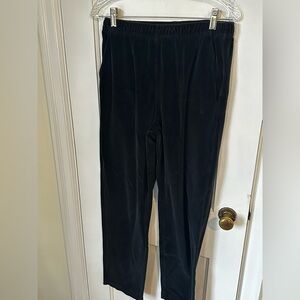St. John Sport Black Velour Pants